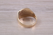 Load image into Gallery viewer, Ruby set Signet Ring, Available in Your Choice of Precious Metals, Free Engraving