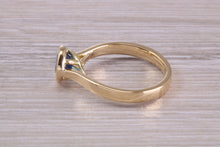 Load image into Gallery viewer, One carat Blue Sapphire set 18ct Yellow Gold Solitaire