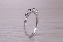 Load image into Gallery viewer, Beautiful Sapphire and Diamond set Dainty Eternity Ring