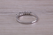 Load image into Gallery viewer, Beautiful Sapphire and Diamond set Dainty Eternity Ring