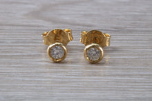Load image into Gallery viewer, Simple everyday Diamond Solitaire Stud Earrings