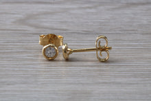 Load image into Gallery viewer, Simple everyday Diamond Solitaire Stud Earrings