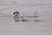 Load image into Gallery viewer, Dainty and Simple everyday Diamond Solitaire Stud Earrings