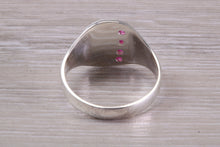Load image into Gallery viewer, Four Natural Rubies set Signet Ring