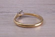 Load image into Gallery viewer, Dainty Quarter carat Diamond set 18ct Yellow Gold Solitaire