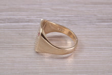 Load image into Gallery viewer, Ruby set Signet Ring, Available in Your Choice of Precious Metals, Free Engraving