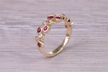 Load image into Gallery viewer, Beautiful Ruby and Diamond Eternity Ring