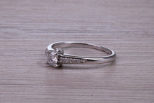 Load image into Gallery viewer, Dainty Third of a carat Diamond set 18ct White Gold Engagement Ring