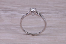 Load image into Gallery viewer, Dainty Third of a carat Diamond set 18ct White Gold Engagement Ring