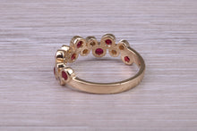 Load image into Gallery viewer, Beautiful Ruby and Diamond Eternity Ring
