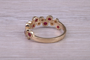 Beautiful Ruby and Diamond Eternity Ring