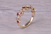 Load image into Gallery viewer, Beautiful Ruby and Diamond Eternity Ring