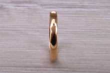 Load image into Gallery viewer, 3 mm Wide 22ct Yellow Gold Traditional D Profile Wedding Band