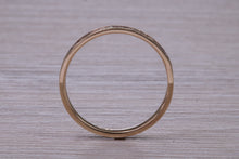 Load image into Gallery viewer, Dainty Square Princess cut Diamond set Rose Gold Band