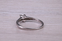 Load image into Gallery viewer, Dainty Third of a carat Diamond set 18ct White Gold Engagement Ring