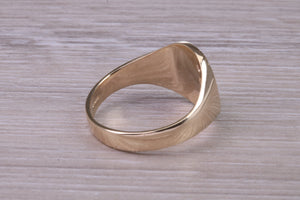 Four Natural Rubies set Yellow Gold Signet Ring