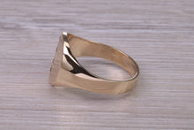 Load image into Gallery viewer, Four Natural Rubies set Yellow Gold Signet Ring, Made From Solid Cast Yellow Gold, British Hallmarked