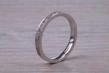 Load image into Gallery viewer, Half Circle Diamond set Platinum Band