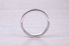 Load image into Gallery viewer, 4 mm Wide White Gold Patterned Wedding Band