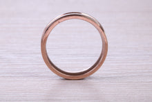 Load image into Gallery viewer, 5 mm Wide Two Tone White and Rose Gold Band