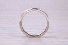 Load image into Gallery viewer, Diamond set 18ct White and Yellow Gold 4mm Wide Wedding Band