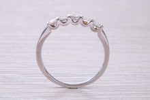 Load image into Gallery viewer, Half carat Baguette and Square Princess cut Diamond set 18ct White Gold Eternity Ring