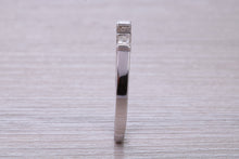 Load image into Gallery viewer, Half carat Baguette and Square Princess cut Diamond set 18ct White Gold Eternity Ring