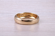Load image into Gallery viewer, Chunky Diamond set 18ct Yellow Gold 5.50 mm Wide Ring