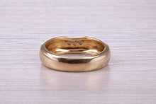 Load image into Gallery viewer, Chunky Diamond set 18ct Yellow Gold 5.50 mm Wide Ring