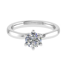 Load image into Gallery viewer, One carat D VS 1 Graded Certified Diamond set Platinum Solitaire