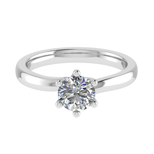 One carat D VS 1 Graded Certified Diamond set Platinum Solitaire