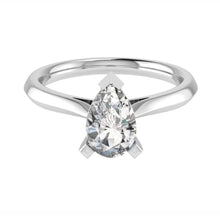 Load image into Gallery viewer, One carat D VS 1 Graded Certified Pear Drop cut Diamond set Platinum Solitaire