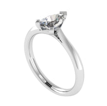 Load image into Gallery viewer, One carat D VS 1 Graded Certified Pear Drop cut Diamond set Platinum Solitaire