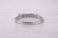 Load image into Gallery viewer, Half carat Baguette and Square Princess cut Diamond set 18ct White Gold Eternity Ring