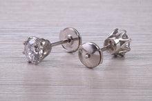 Load image into Gallery viewer, 1.25ct Each D V V S 2 Graded Certified Diamond Set Platinum Solitaire Stud Earrings
