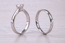 Load image into Gallery viewer, Diamond set Platinum Bridal Rings, Engagement Ring and Wedding Band