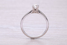 Load image into Gallery viewer, Dainty 0.41ct Certified D SI 1 Graded Natural Diamond set Platinum Engagement Ring