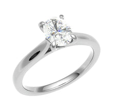 Load image into Gallery viewer, One carat D VS 1 Graded Certified Oval cut Diamond set Platinum Solitaire