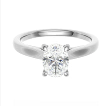 Load image into Gallery viewer, One carat D VS 1 Graded Certified Oval cut Diamond set Platinum Solitaire
