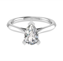 Load image into Gallery viewer, One carat D VS 1 Graded Certified Pear Drop cut Diamond set Platinum Solitaire