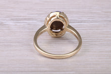 Load image into Gallery viewer, Beautiful Fiery Natural Opal and Diamonds set Gold Ring