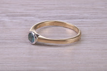 Load image into Gallery viewer, Quarter carat Round cut Alexandrite set 18ct Yellow Gold Ring