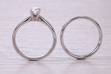 Load image into Gallery viewer, Diamond set Platinum Bridal Rings, Engagement Ring and Wedding Band