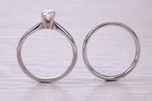 Load image into Gallery viewer, Diamond set Platinum Bridal Rings, Engagement Ring and Wedding Band