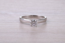 Load image into Gallery viewer, Diamond set Platinum Bridal Rings, Engagement Ring and Wedding Band