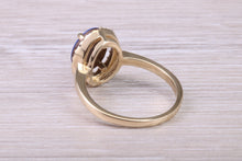 Load image into Gallery viewer, Beautiful Fiery Natural Opal and Diamonds set Gold Ring