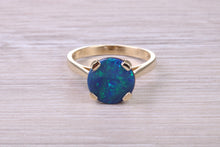 Load image into Gallery viewer, Beautiful Fiery Natural Opal set Gold Ring