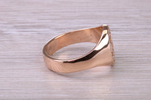 Load image into Gallery viewer, Chunky 18ct Rose Gold Prince of Wales Feathers Signet Ring