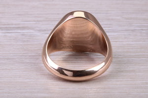Very Large and Very Chunky Solid Gold Prince of Wales Feathers Signet Ring
