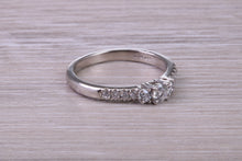 Load image into Gallery viewer, Third of a carat Traditional Diamond set Platinum Eternity Ring